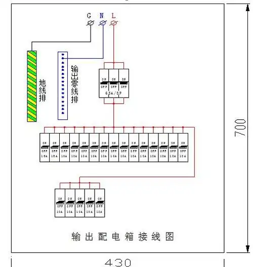 ups双机并联配电柜接线图