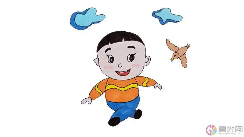 大头儿子简笔画