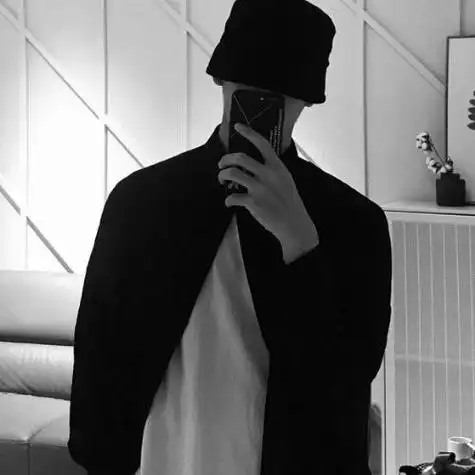 黑白头像男生,长夜太难熬了