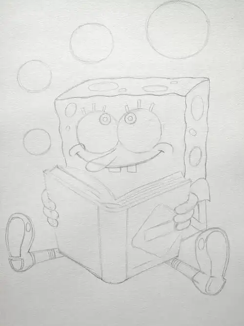 用素描纸画的画儿童画简笔画