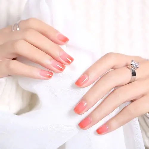 sweet color无味 半透明渐变指甲油果冻色西瓜红不可撕 12ml