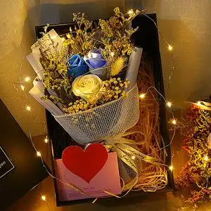 康奶昔花束康乃馨母亲节生日送妈妈仿真老师礼物新年礼品教师干花