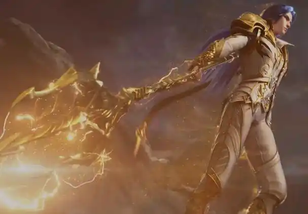 斗罗大陆:海神唐三手持三叉戟登场,迎战罗刹神比比东!