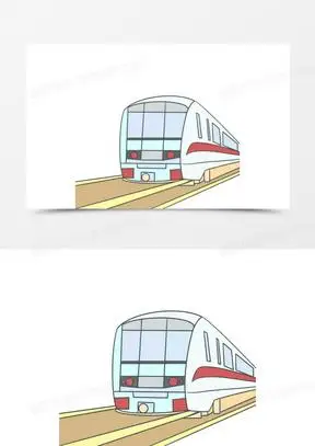 卡通地铁站免抠元素
