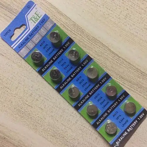 电子10粒一版ag13纽扣电池lr44电子手表l1154a76357a通用小电池玩具