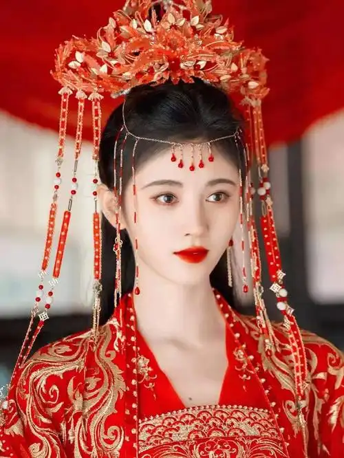 鞠婧祎的红衣造型有鲨到我