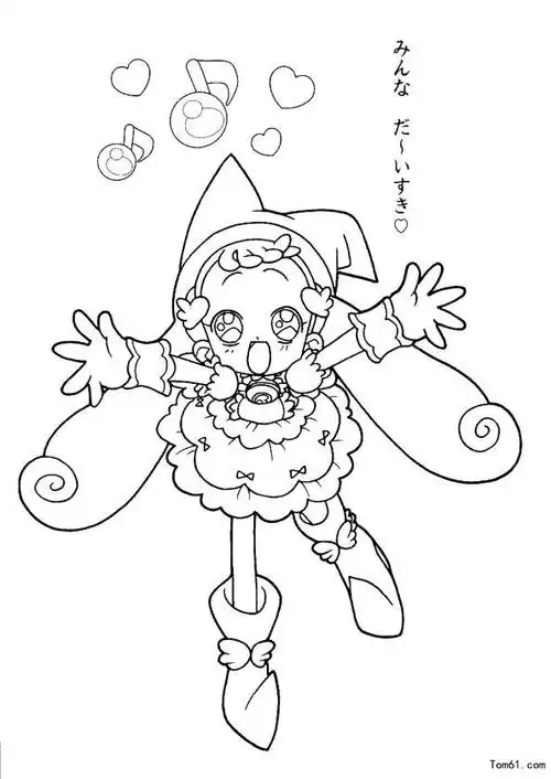 小魔女-简笔画图片-儿童资源网手机版