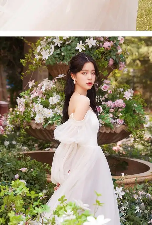 欧阳娜娜明星同款晚礼服2022新款生日宴会主持人礼服裙一字肩婚纱