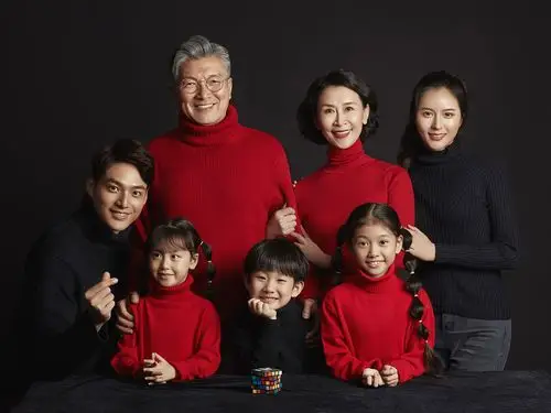 全家福一家4拍摄/家庭照全家福写真摄影