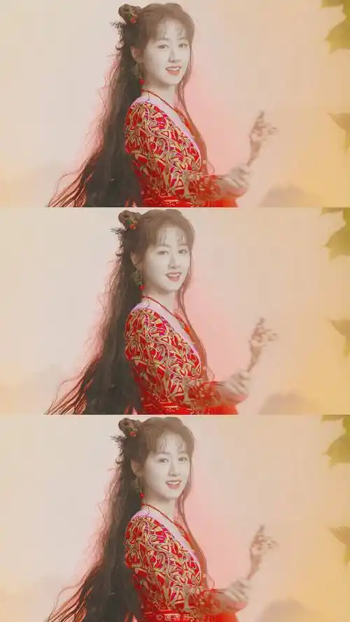 袁冰妍红衣古装yyds,穿上红色衣服气质真的好绝一女的……_永久_单身