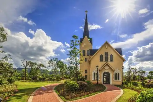 中国广东佛山高明美的鹭湖度假区爱丽丝庄园