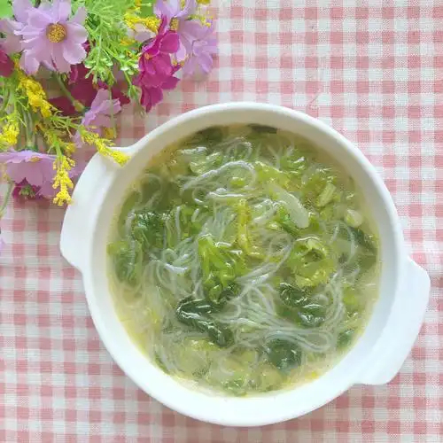 下午餐:青菜粉丝汤