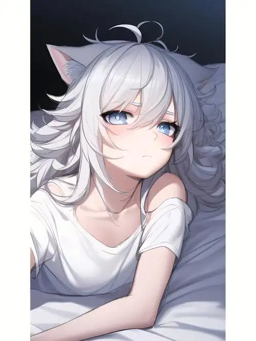 我和ai有画说  #动漫  #二次元  #白毛  #壁纸真的好爱这组,生成泄