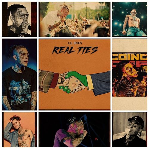 lil skies 饶舌 嘻哈 说唱 hip hop 歌手壁纸海报墙贴装饰画照片