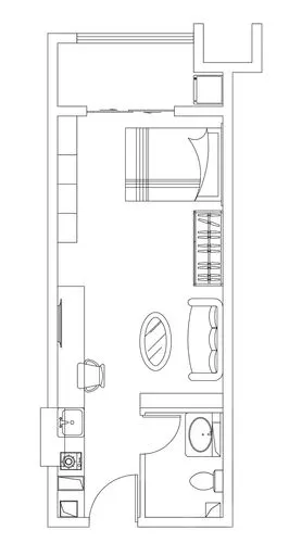 效果图平面图单身公寓设计,互相学习.登录 / 注册