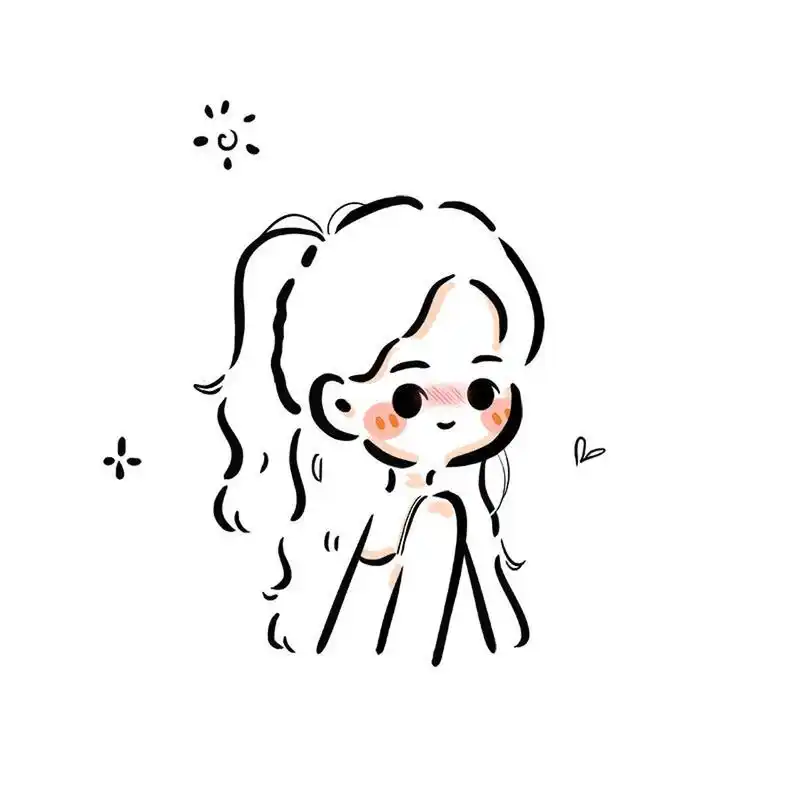 【简笔画教程】超级简单的侧颜杀发型合集 9张少女侧颜杀发型合集