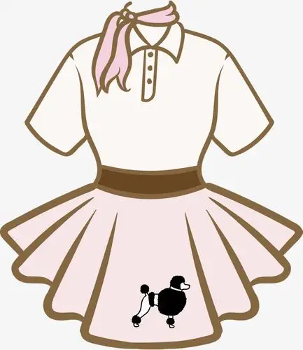 真丝长裙矢量女装素材png图