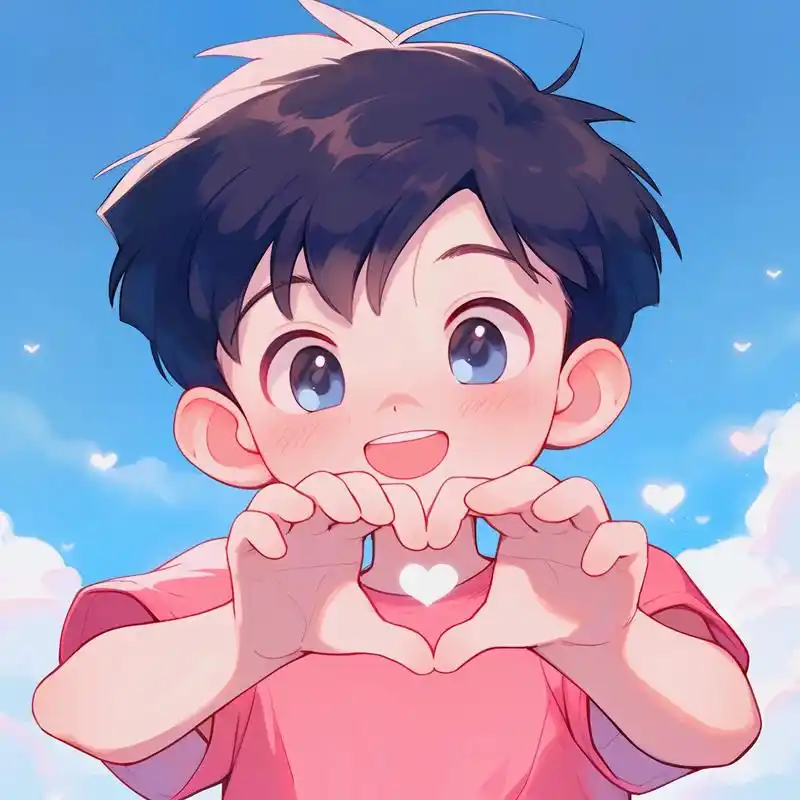 治愈系情侣头像/比心7315.