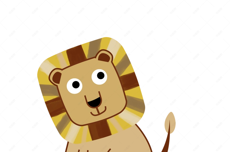 卡通小狮子png素材