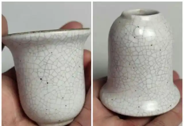 瓷器鉴赏哥釉的开片一定有深浅变化