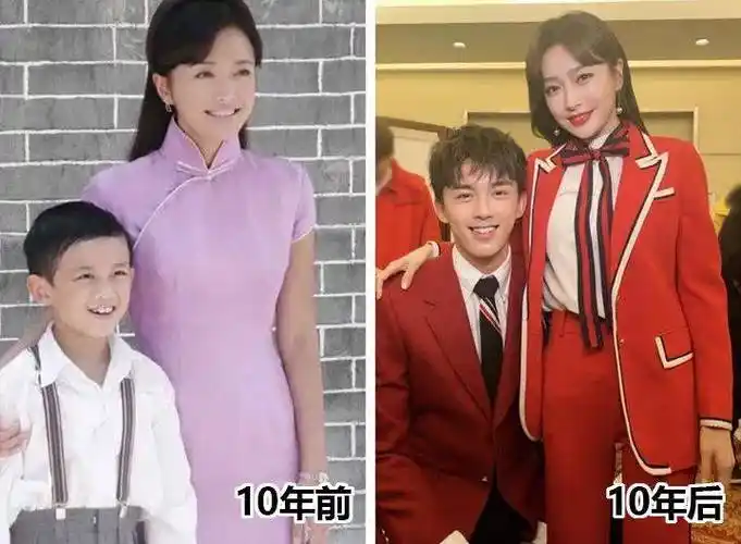 更夸张的是,还有粉丝翻出她和吴磊10年前后的的对比照,简直要被她给