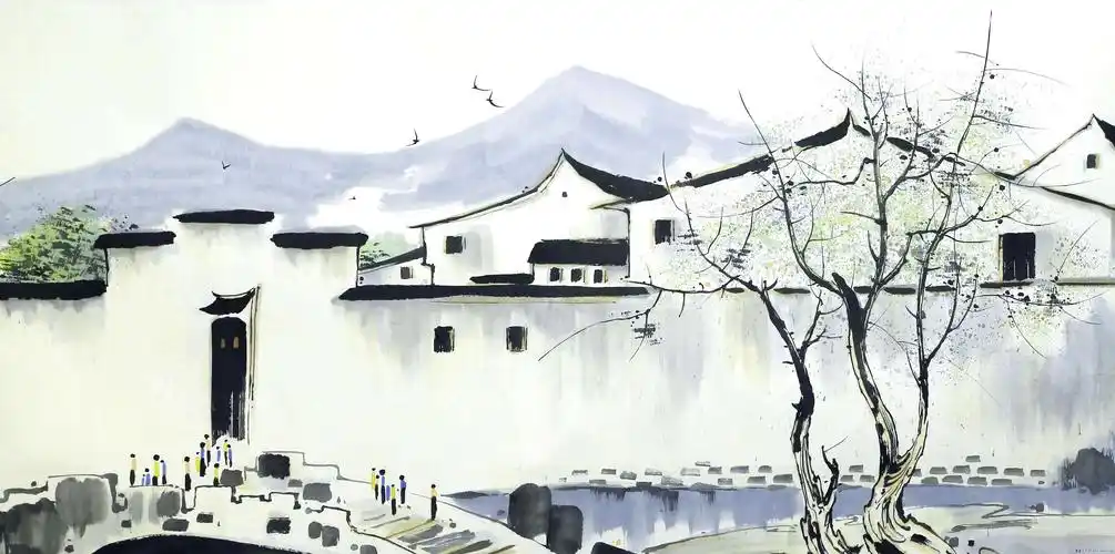 吴冠中作品欣赏【江南水乡系列】(第一集)