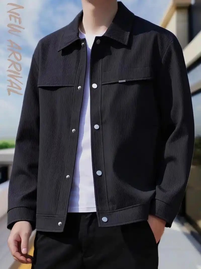 潮流百搭!吉普男士春秋夹克高档翻领外套