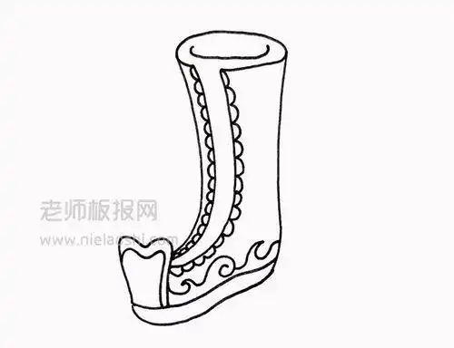古代鞋子简笔画图片 古代鞋子怎么画的