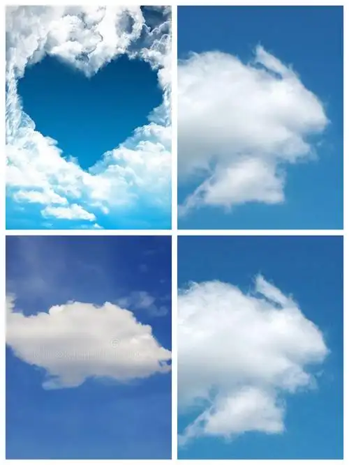 看看这些云朵像什么?