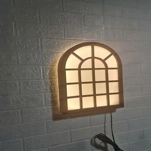 假窗灯箱亚克力装饰壁挂22v电源橱窗窗式过道壁饰