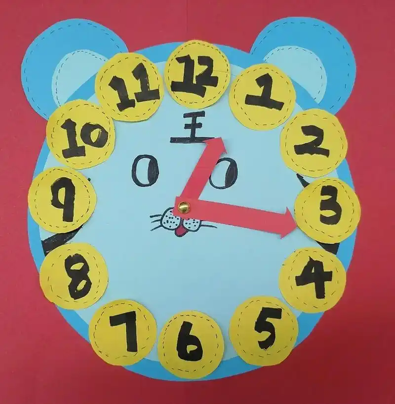 创意手工 #创意时钟 #暑假作业 #二年级数学  - 抖音