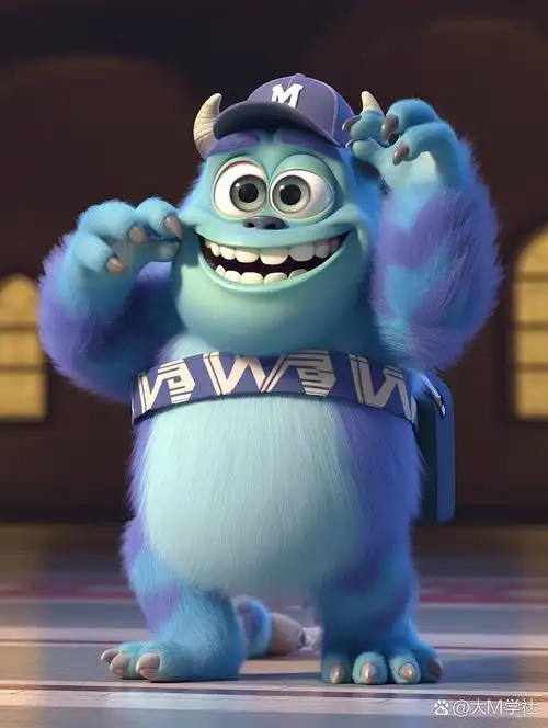 头像来啦 今天太忙啦,友友们,只能发这一组图啦,可爱的毛怪苏利文来啦