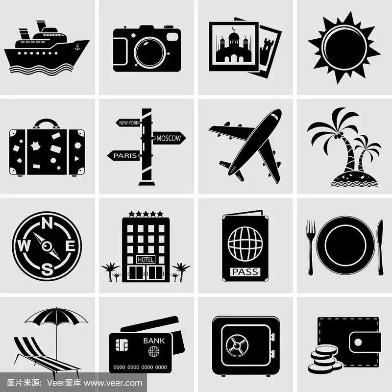 旅游的图标