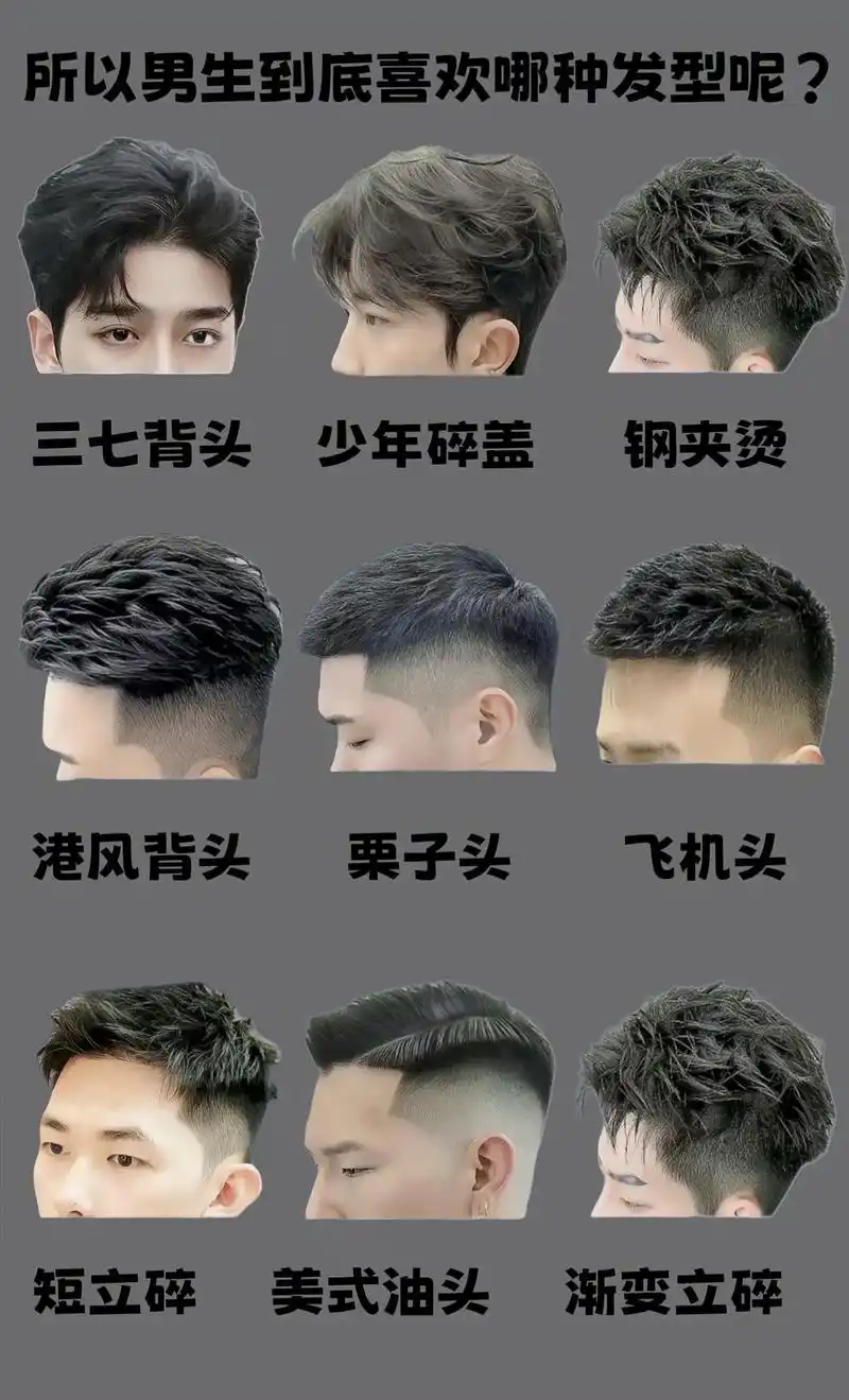 男士蓬松清爽烫发