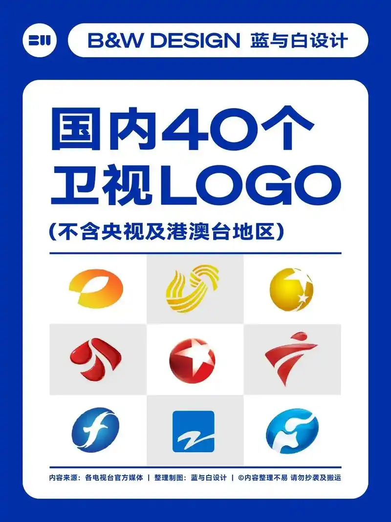 知识 | 国内40个省级卫视台标logo.p.s.不含央视及 - 抖音