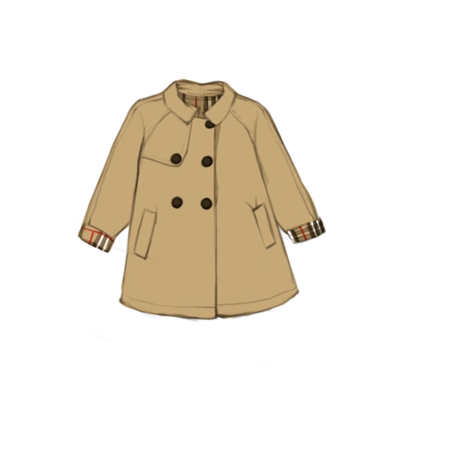 大衣手绘图片大全