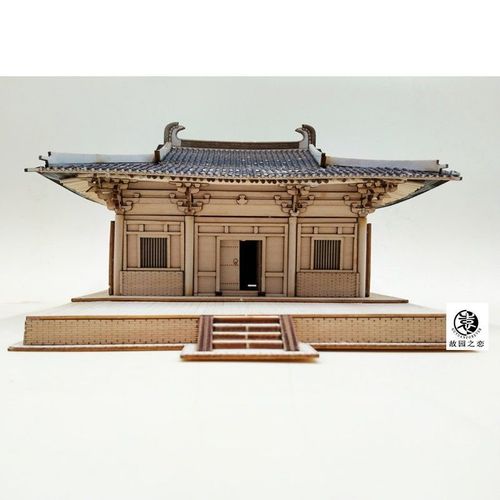 古建diy手工拼装榫卯木结构唐代南禅寺大殿模型工艺礼品摆件包邮【5天