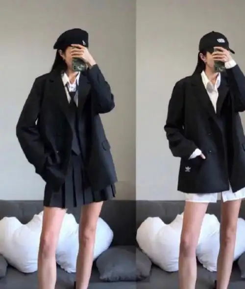 秋季盐系穿搭,酷炫小姐姐超a|卫衣|衬衫|西装|打底裤|牛仔外套_网易