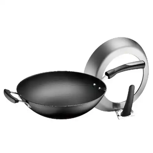 苏泊尔suporfc32z232cm炒锅圆底铸铁无涂层不锈