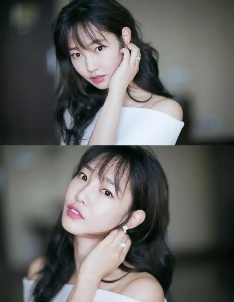 白百何留回长发后复出,一字肩尽显女神气质,网友:穿什么都很美