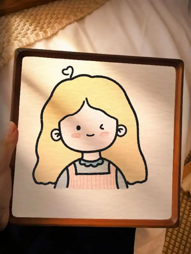 抖音图文来了 可爱的小女孩简笔画,一学就会!#小女孩简笔画 - 兑趑