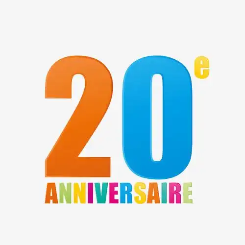 关键词 : 数字,20,20周年,周年庆,彩色字母