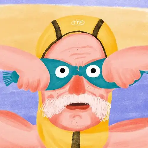 插画|头像|憨憨大叔|插画|艺术插画|盐yanya - 原创作品 - 站酷