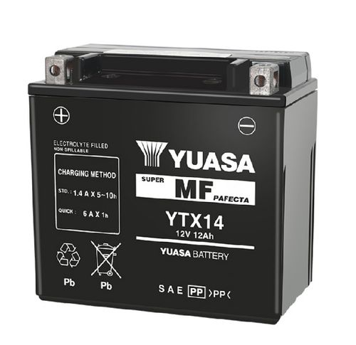 进口yuasa汤浅摩托车电瓶 蓄电池宝马1200gs天浪川崎 哈雷883电瓶