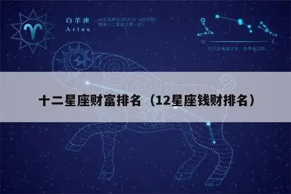 十二星座财富排名(12星座钱财排名)