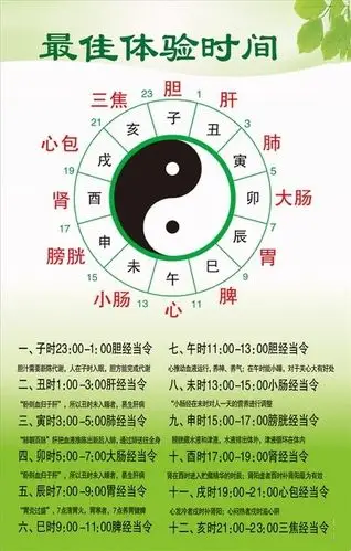 黄帝内经十二时辰对应五脏六腑的养生法则