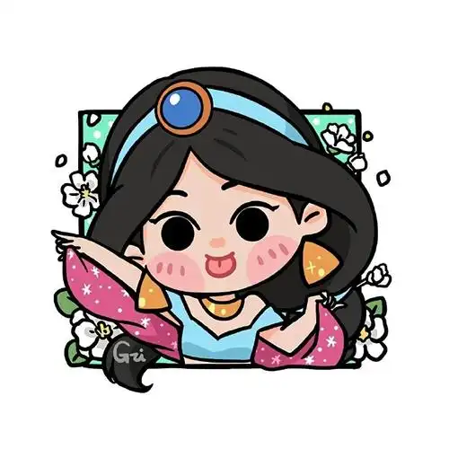 95迪士尼公主和女王9578957895萌萌哒 q版小头像#长发