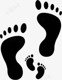 小脚简笔画可爱的小脚简笔画