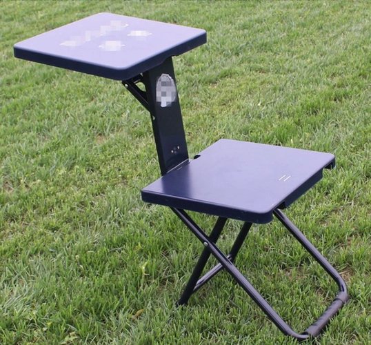 部队单兵便携式折叠椅多功能写字椅士兵学习椅单兵作业椅厂家批发