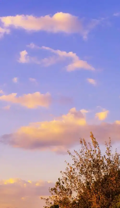 傍晚的黄昏美景